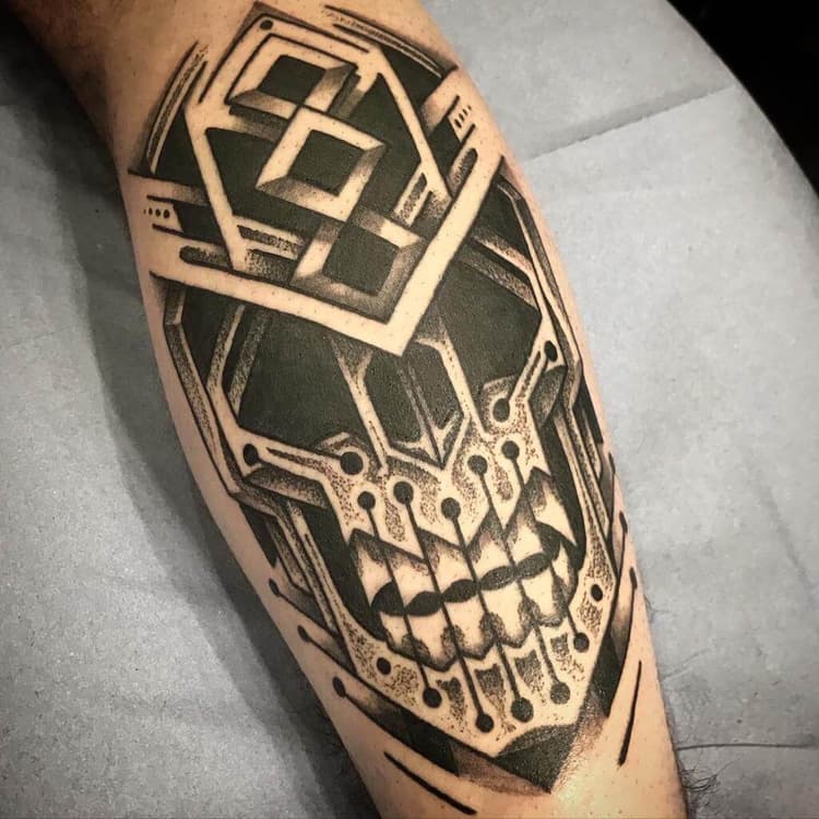 tatouage géométrique strasbourg, tatouage graphique strasbourg, tatouage dotwork strasbourg