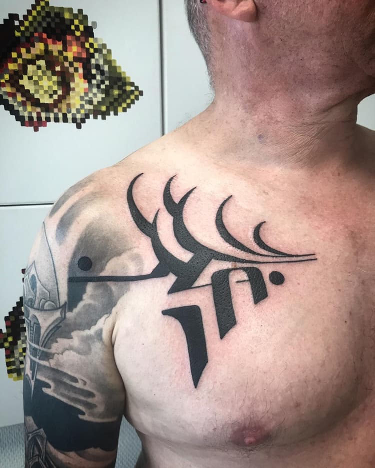 tatouage géométrique strasbourg, tatouage graphique strasbourg, tatouage dotwork strasbourg