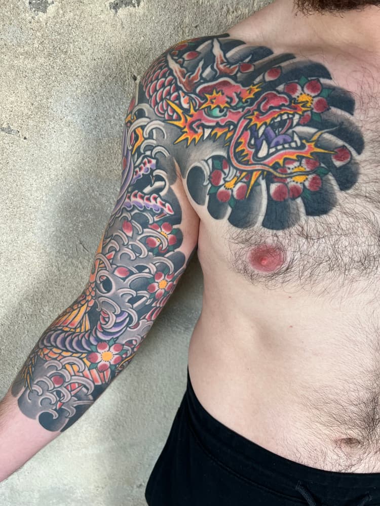 tatouage japonais strasbourg, tatouage traditionnel japonais strasbourg, tatouage Irezumi strasbourg