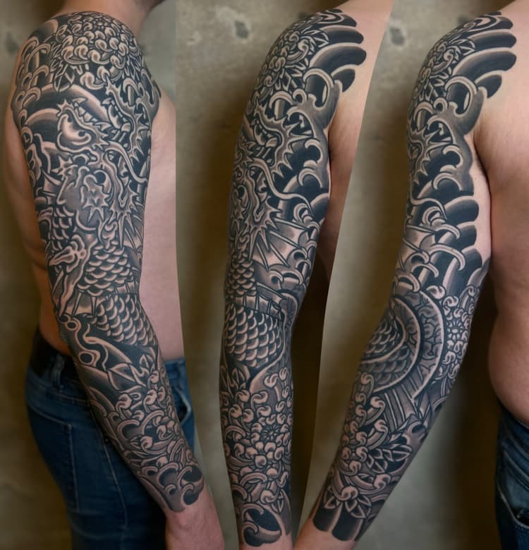 tatouage japonais strasbourg, tatouage traditionnel japonais strasbourg, tatouage Irezumi strasbourg